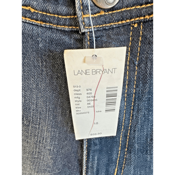 Venezia By Lane Bryant Wide Straight Leg Denim Jeans Women's Size‎ 18 NWT - Picture 6 of 16